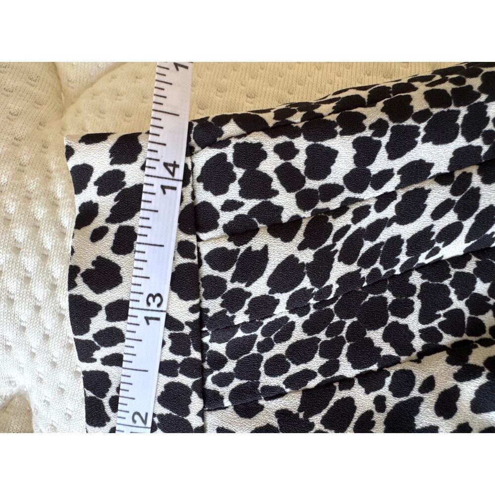 Brooks Brothers Pleated A-Line Midi Skirt Leopard/Cheetah Spot Print 6 - Picture 8 of 9